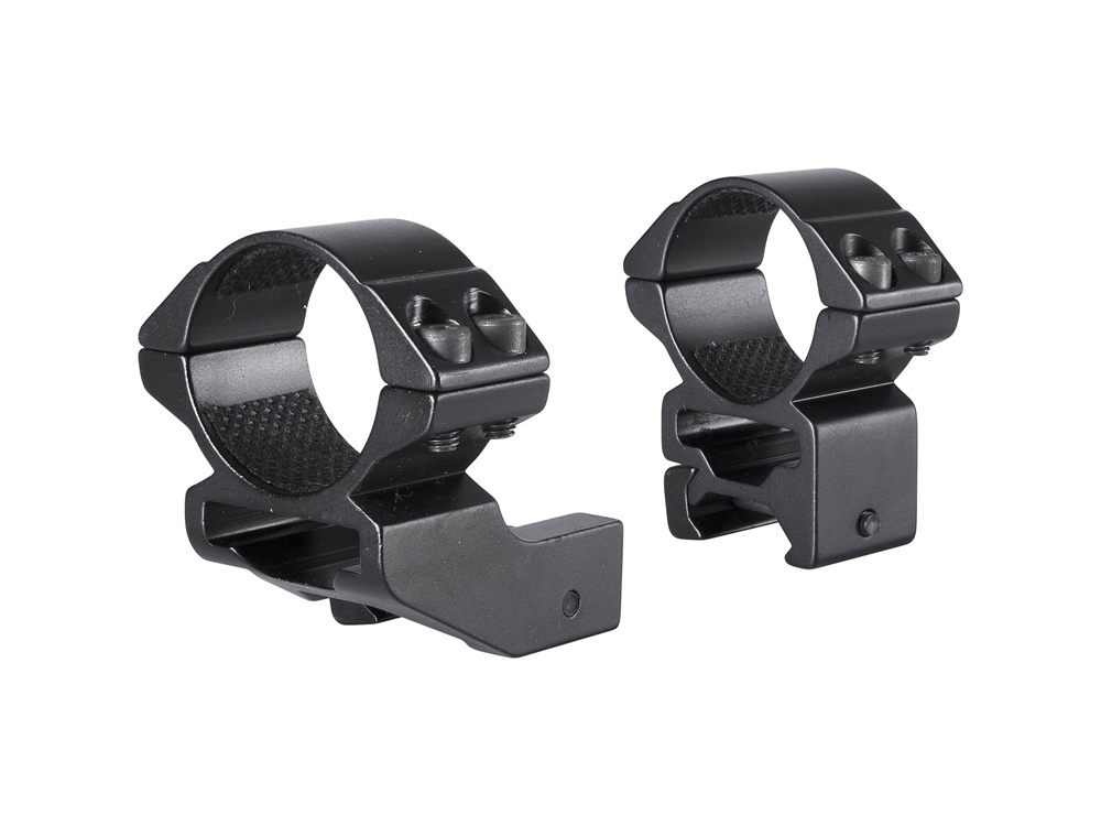 Hawke Sport Optics 2-Piece Reach Forward Match Mount 25.4mm with Extension (30mm, High, Matte Black)