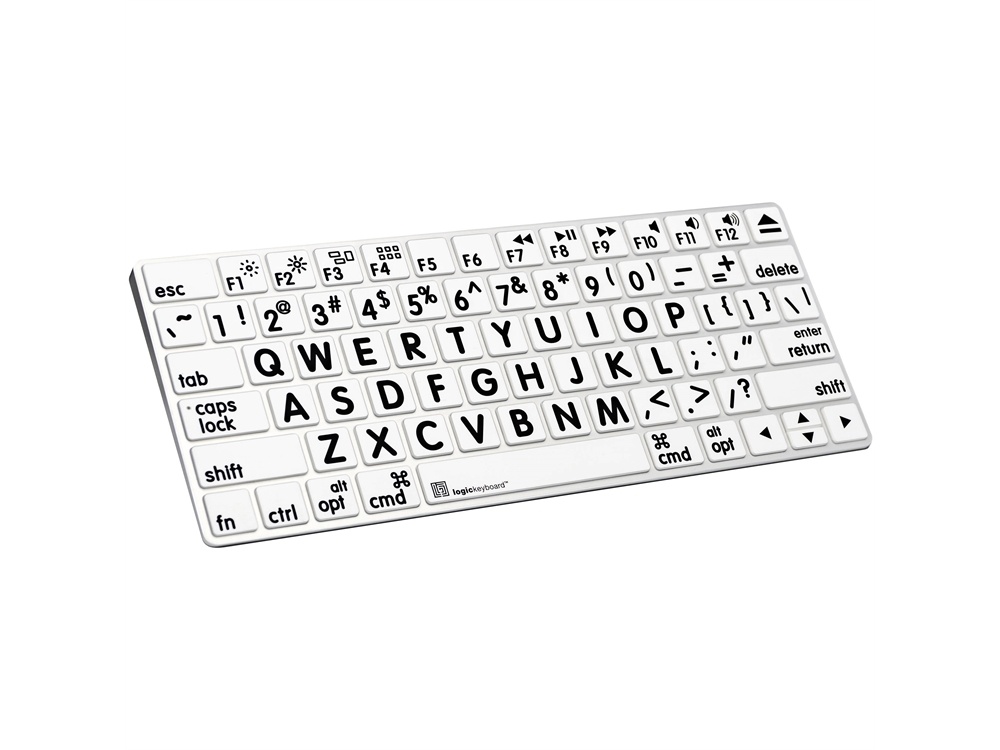 LogicKeyboard XLPrint LogicSkin Keyboard Cover for Apple Wireless Magic Keyboard (US, White)