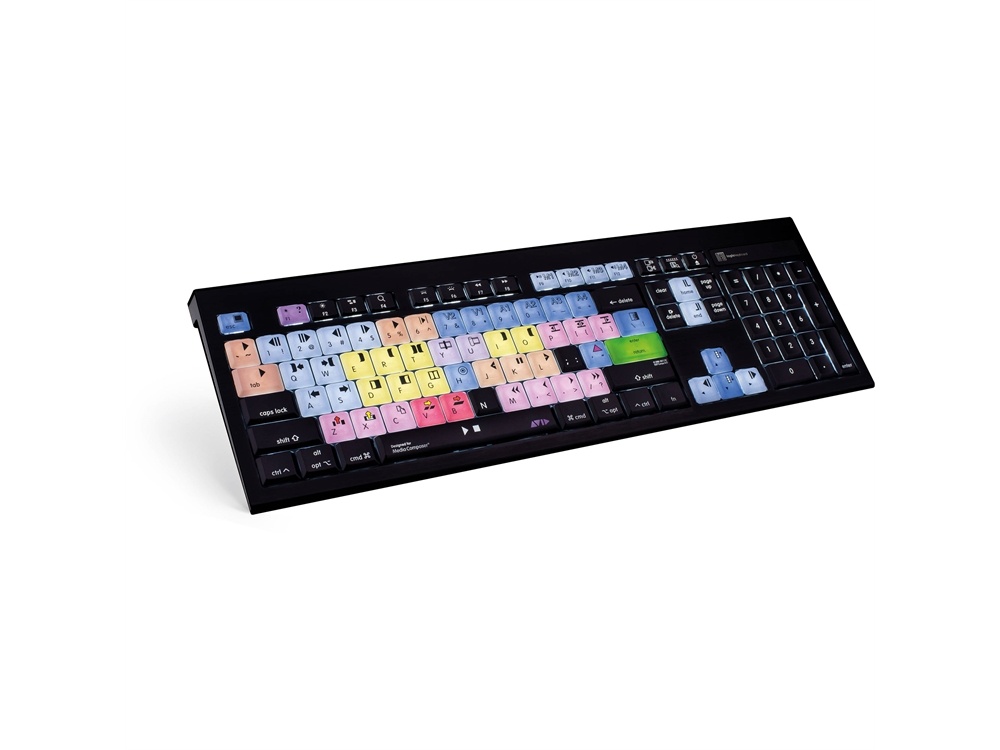 LogicKeyboard Astra Series Avid Media Composer Mac Backlit Keyboard (US)