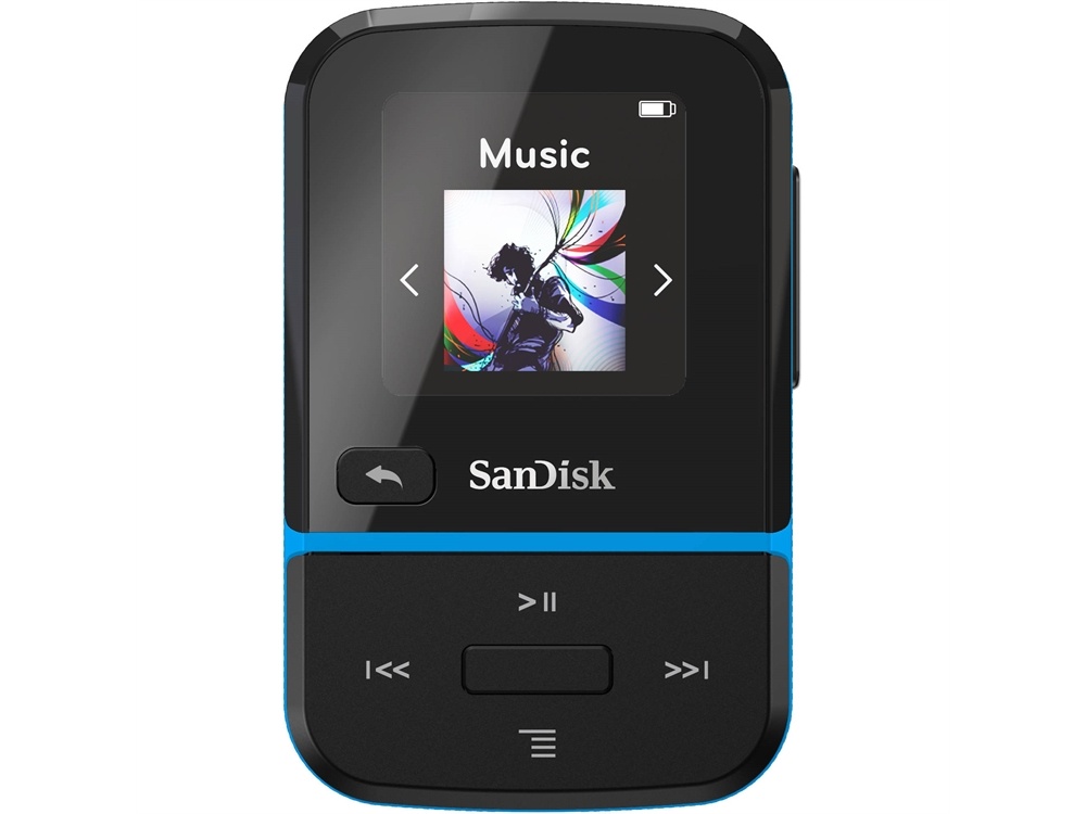 SanDisk 16GB Clip Sport Go Wearable MP3 Player (Blue)