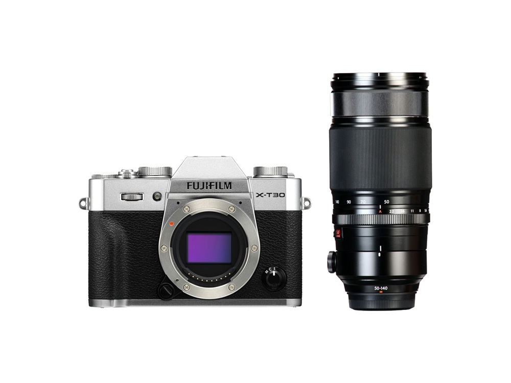 Fujifilm X-T30 Mirrorless Digital Camera (Silver) with XF 50-140mm f/2.8 R Lens