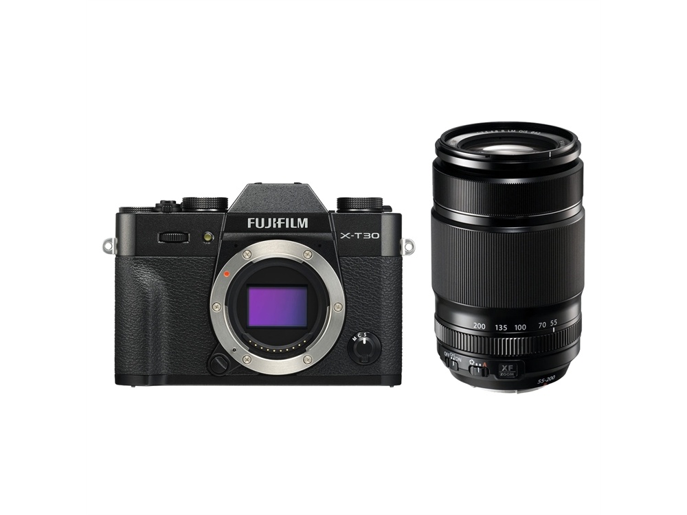 Fujifilm X-T30 Mirrorless Digital Camera with XF 55-200mm f/3.5-4.8 R Lens (Black)