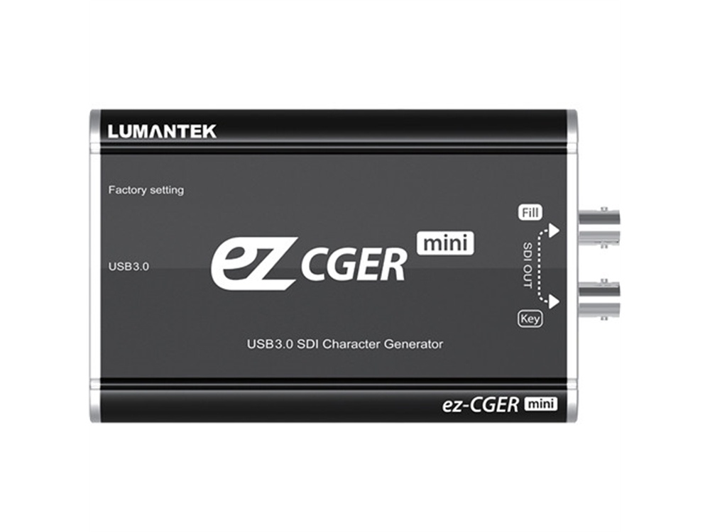 Lumantek ez-CGER mini Live HD-SDI USB Fill/Key and CG Generator with CGER Software