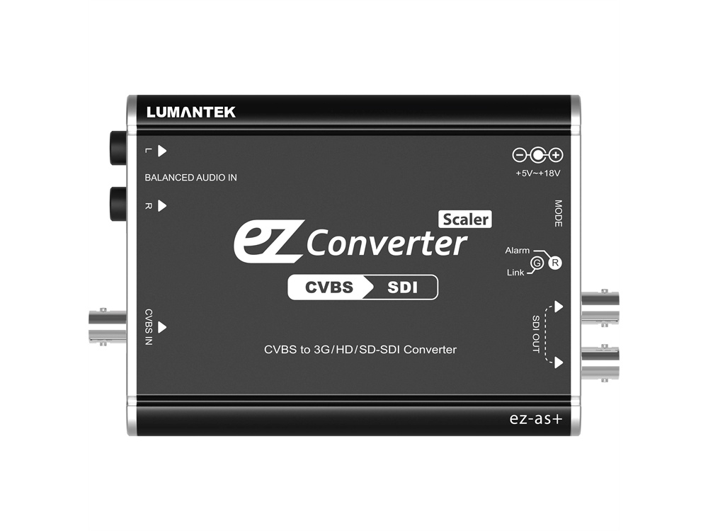 Lumantek CVBS to 3G/HD/SD-SDI Converter with Scaler