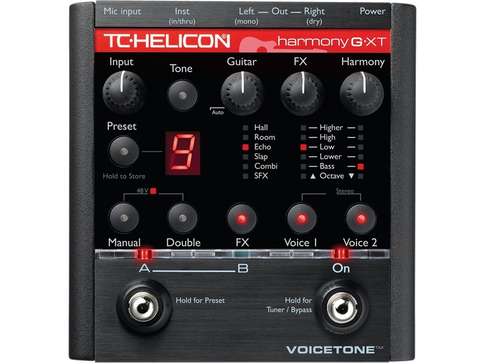 TC-Helicon VoiceTone Harmony-G XT Guitar & Vocal Harmony Pedal
