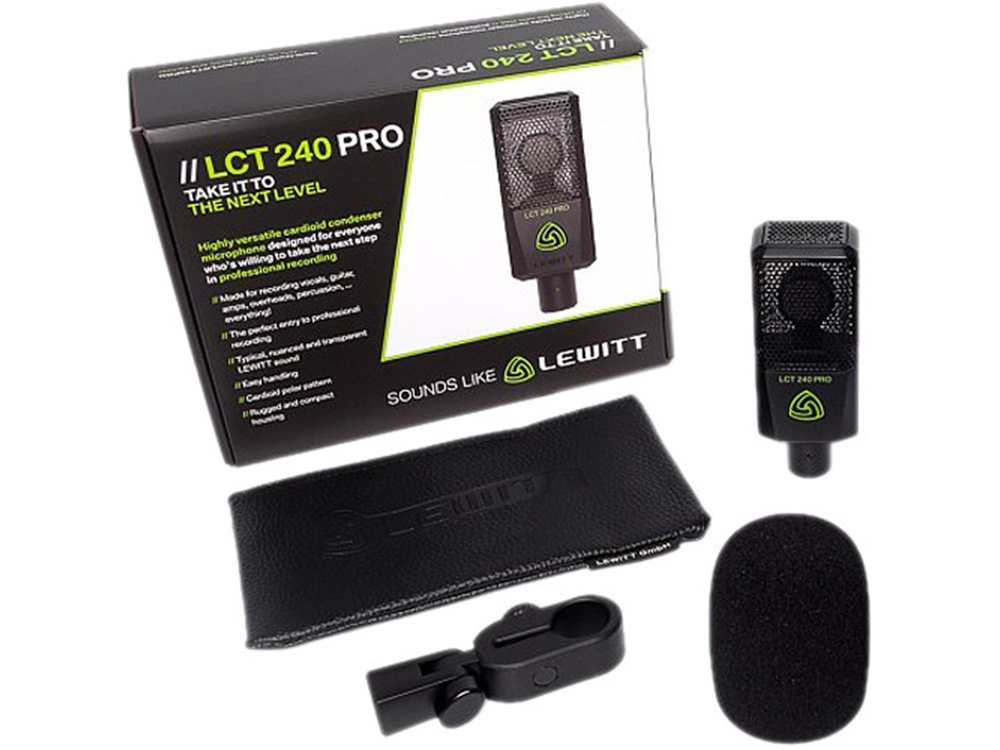 Lewitt LCT 240 Pro Condenser Microphone (Black) | NZ