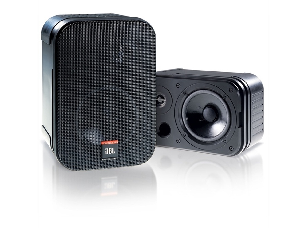 JBL Control 1 Pro - 5" Two-Way Professional Compact Loudspeaker (Black, Pair)