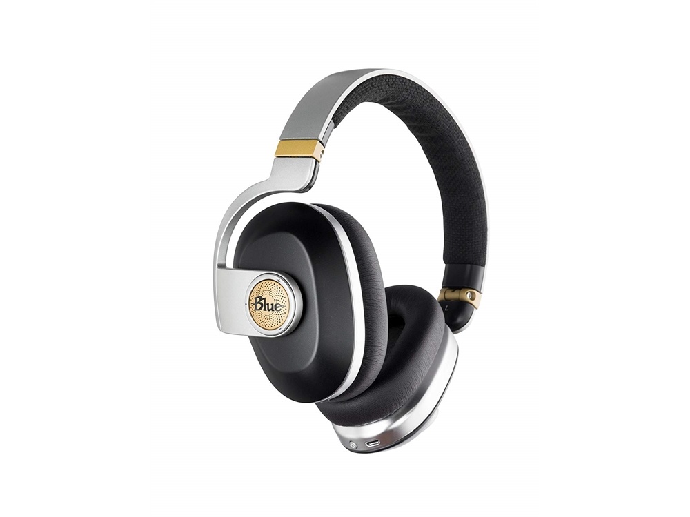 Blue Satellite Wireless Noise-Cancelling Headphones with Audiophile Amp (Black)