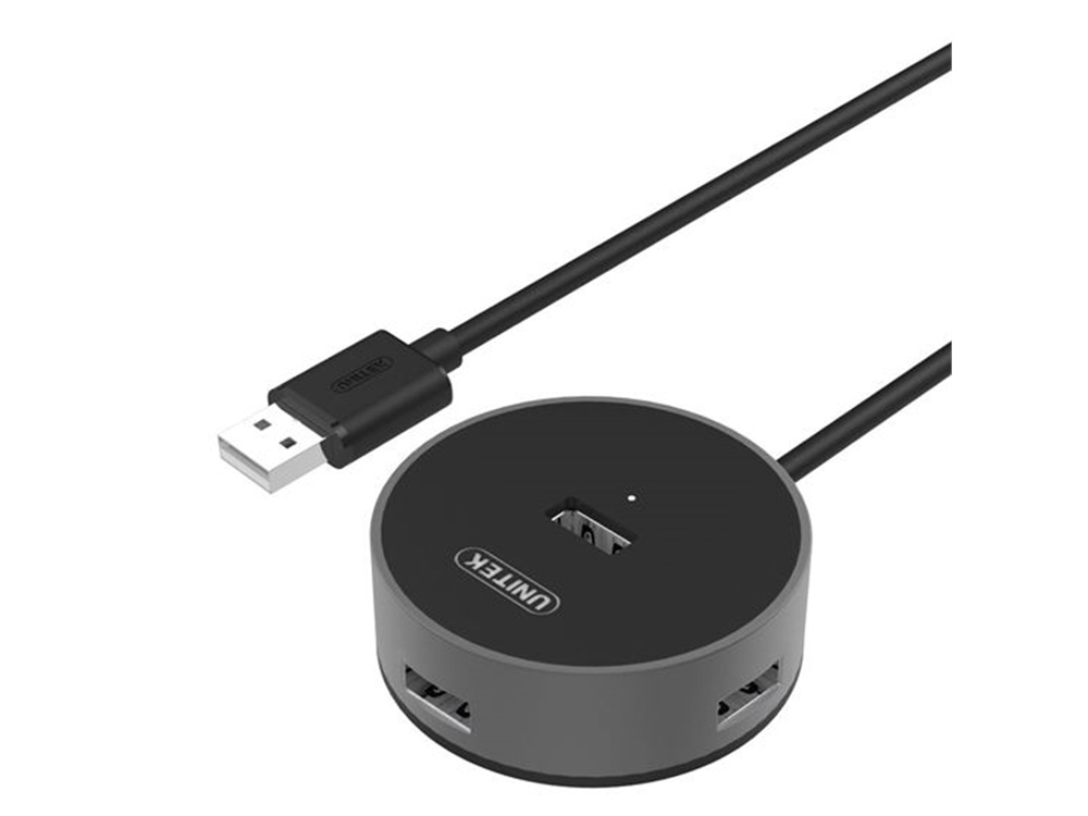 UNITEK USB 2.0 4 Port Hub (Aluminium)