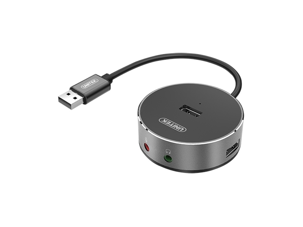 UNITEK USB 2.0 3 Port Hub with Stereo Audio Port