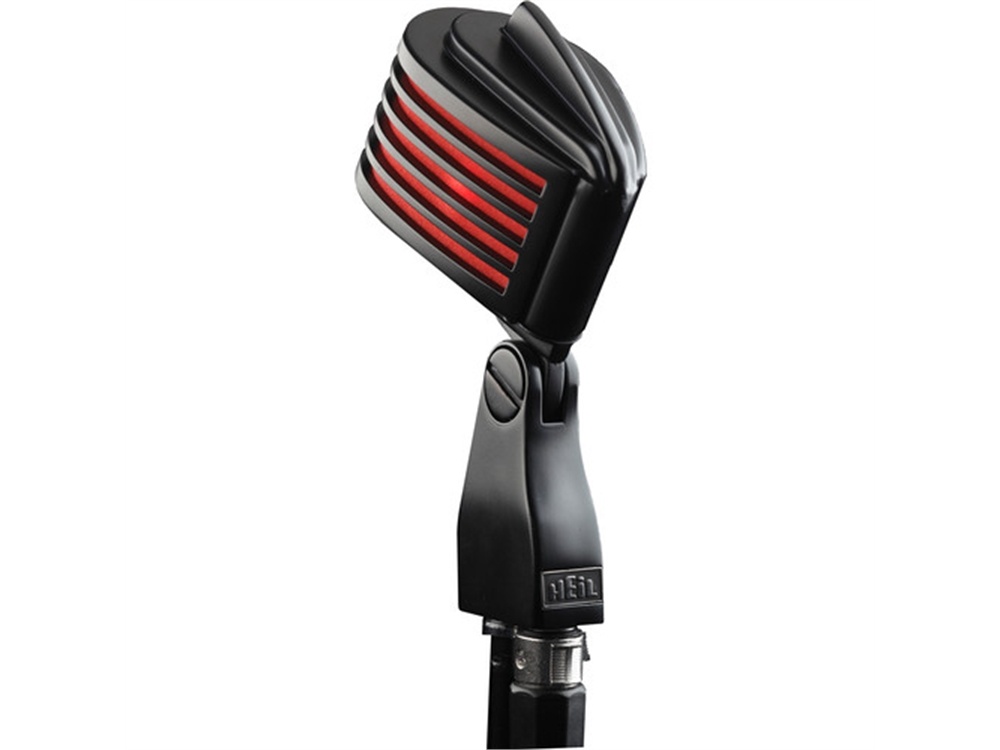 Heil Sound The Fin Dynamic Cardioid Microphone (Black, Red LED)