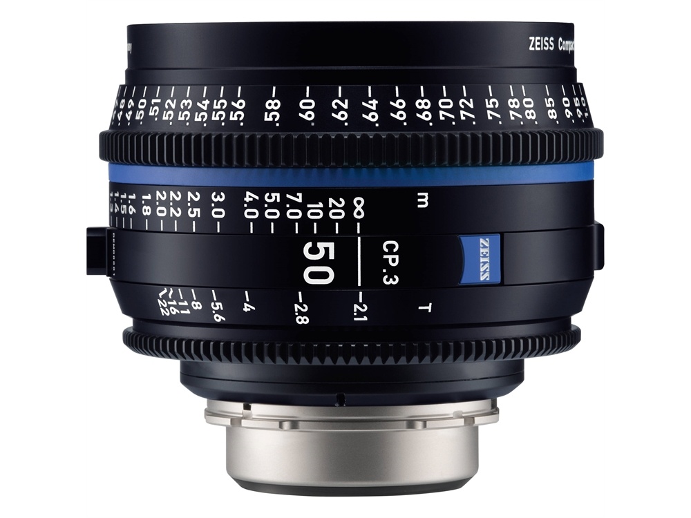 Zeiss CP.3 50mm T2.1 Compact Prime Lens (PL Mount, Feet)