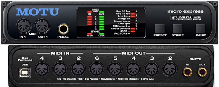 MOTU Micro Express USB MIDI Interface