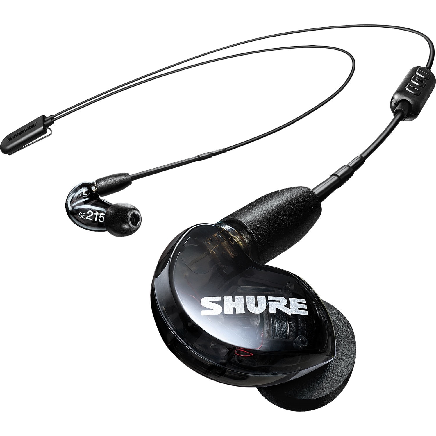 Shure SE215 Sound-Isolating Earphones with RMCE-BT2 Bluetooth Cable (Black)