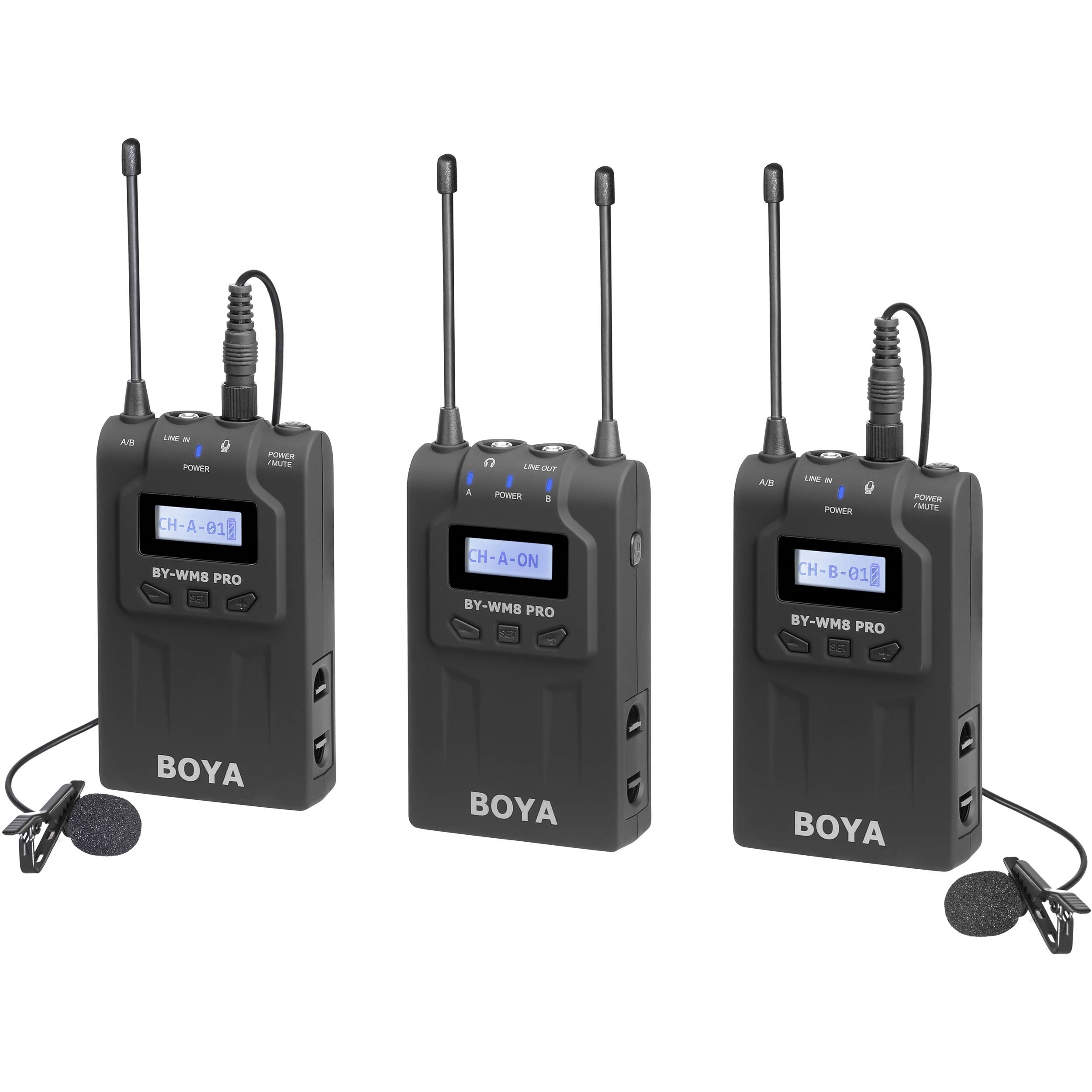 BOYA BY-WM8 Pro-K2 UHF Wireless Mic Kit