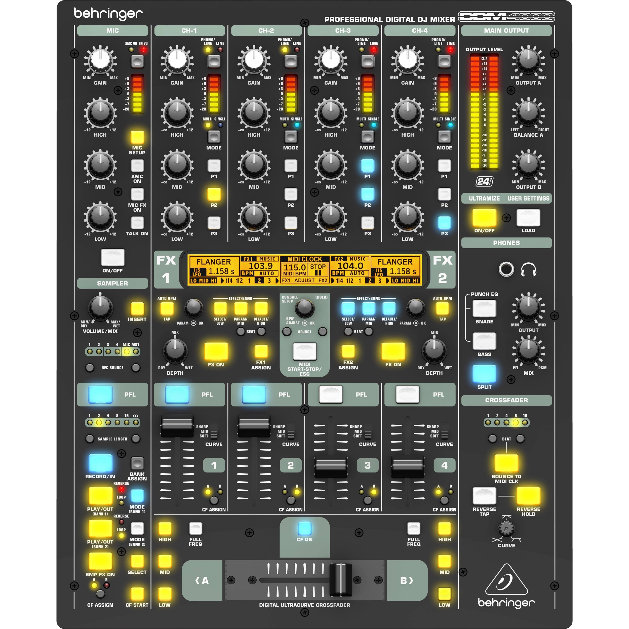 BEHRINGER ( ベリンガー ) DDM4000 DIGITAL PRO MIXER DJ