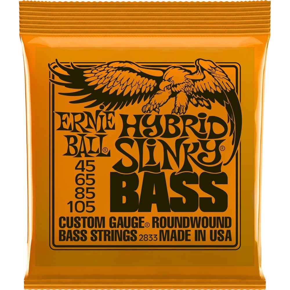 Ernie Ball Hybrid Slinky Nickel Wound Electric Bass Strings (4-String Set, .045 - .105)