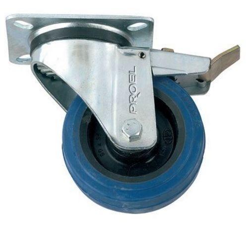 Proel Flightcase Swivel Wheel with Brake (100mm, Blue)