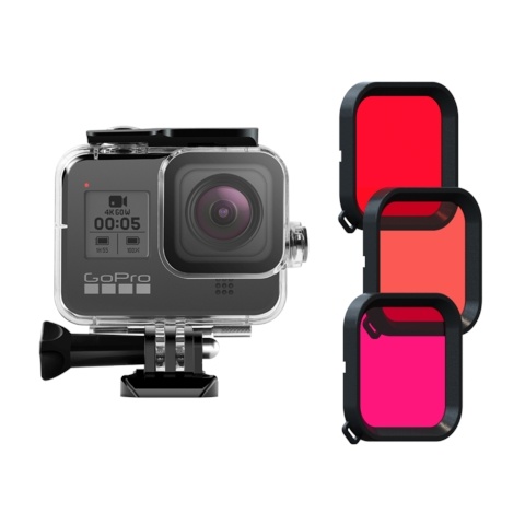 GoPole Dive/Impact Housing and Filter Kit for GoPro Hero 8