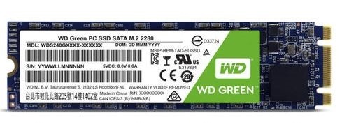 Western Digital Green M.2 SATA SSD 480GB