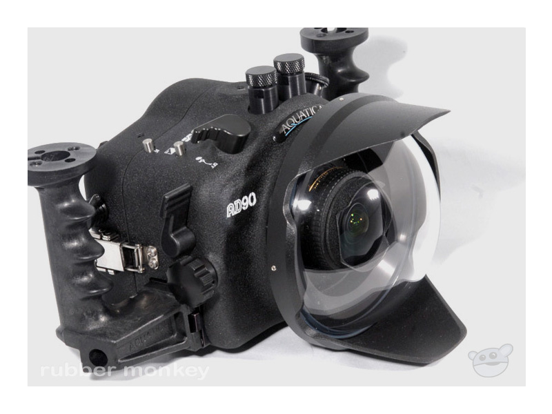Aquatica Nikon D90 Underwater Housing with Ikelite Manual Bulkhead