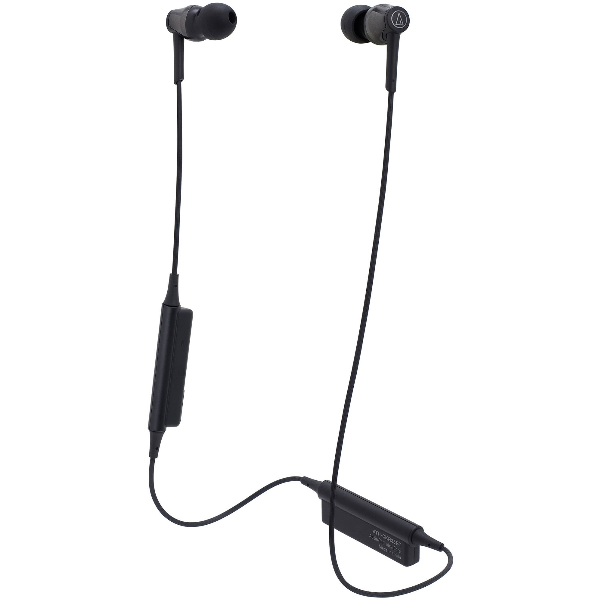 Audio-Technica Consumer ATH-CKR35BT Sound Reality Wireless In-Ear Headphones (Black)