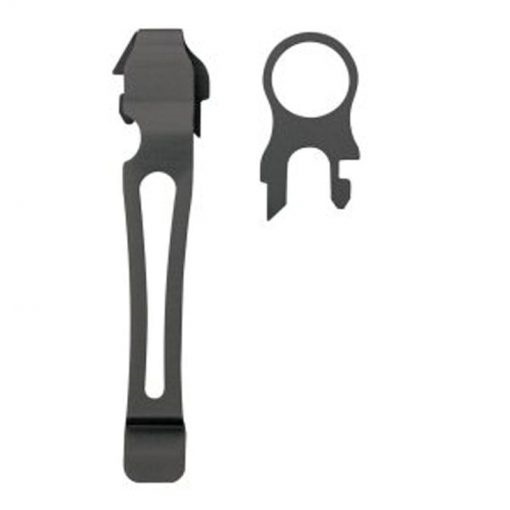 Lanyard Ring & Pocket Clip Set (Black)