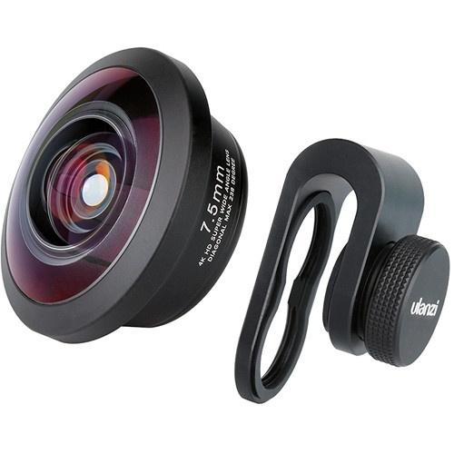 Ulanzi 7.5mm Super Wide-Angle Fisheye Lens for Smartphones & Tablets