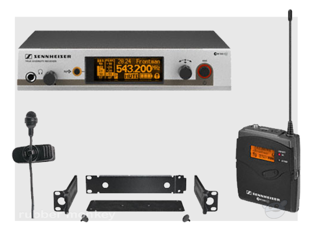 Sennheiser EW322 G3-D - Cardioid Lapel Microphone Presenter System