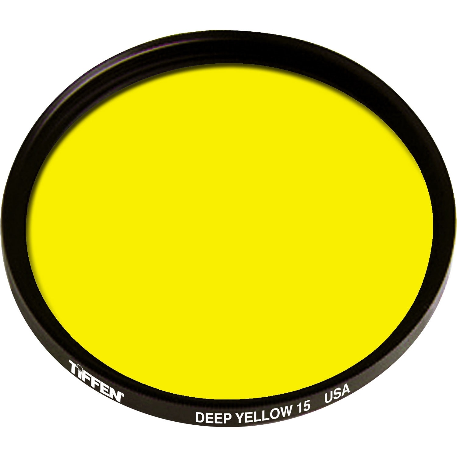 Tiffen 43mm Deep Yellow 15 Glass Filter for Black & White Film