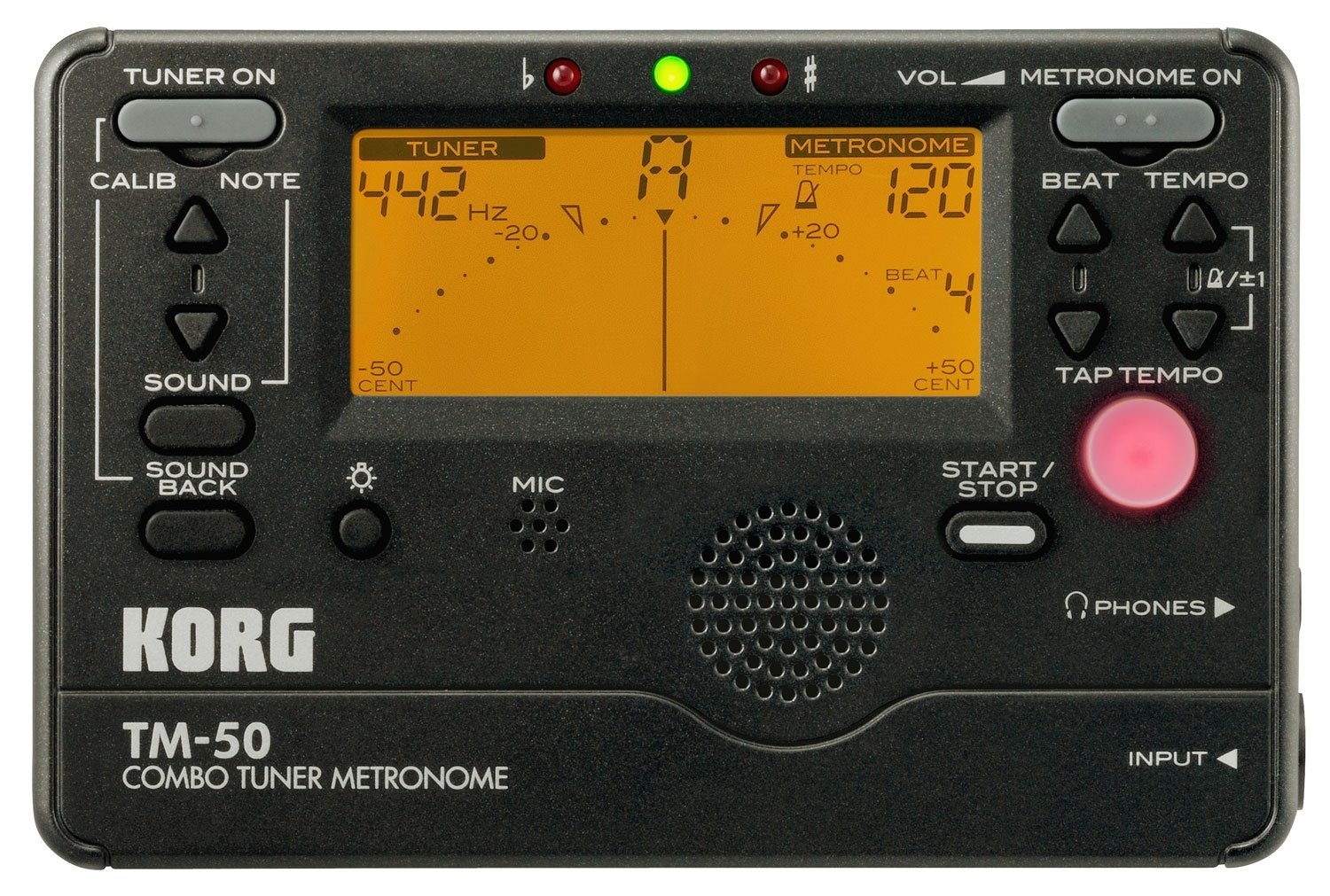 Korg TM50C Combo Tuner Metronome (Black)
