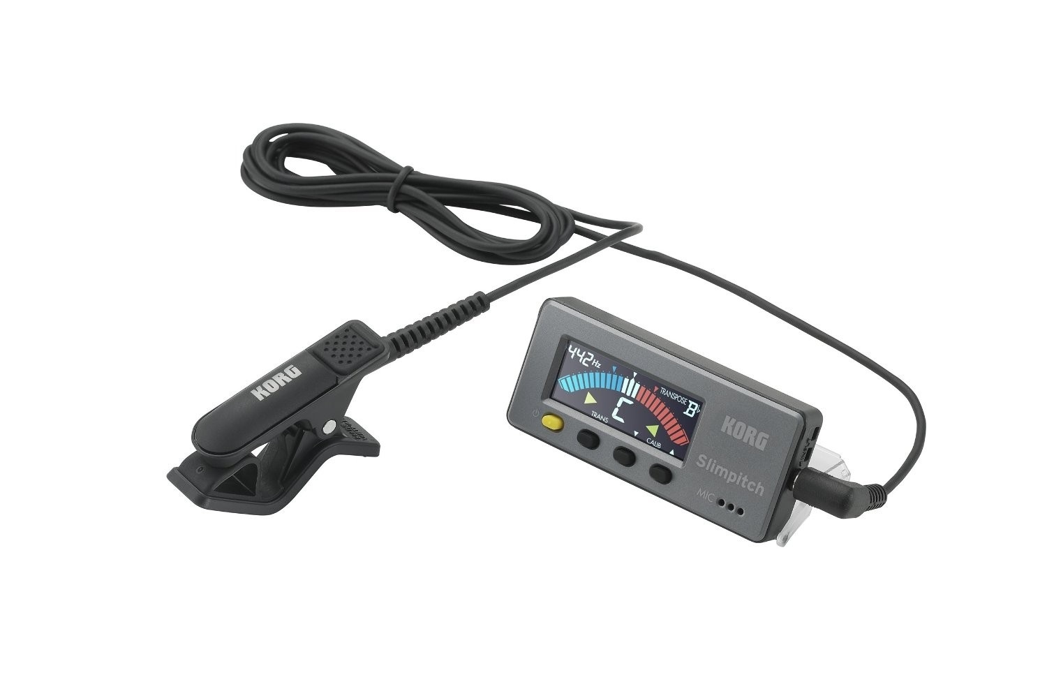 Korg Slimpitch Chromatic Tuner with Contact Mic (Black)