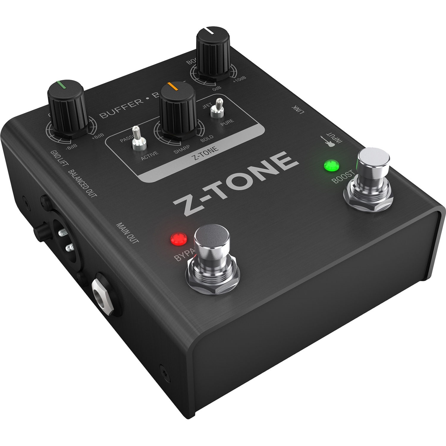 IK Multimedia Z-Tone Buffer Boost Instrument Preamp and DI Stompbox
