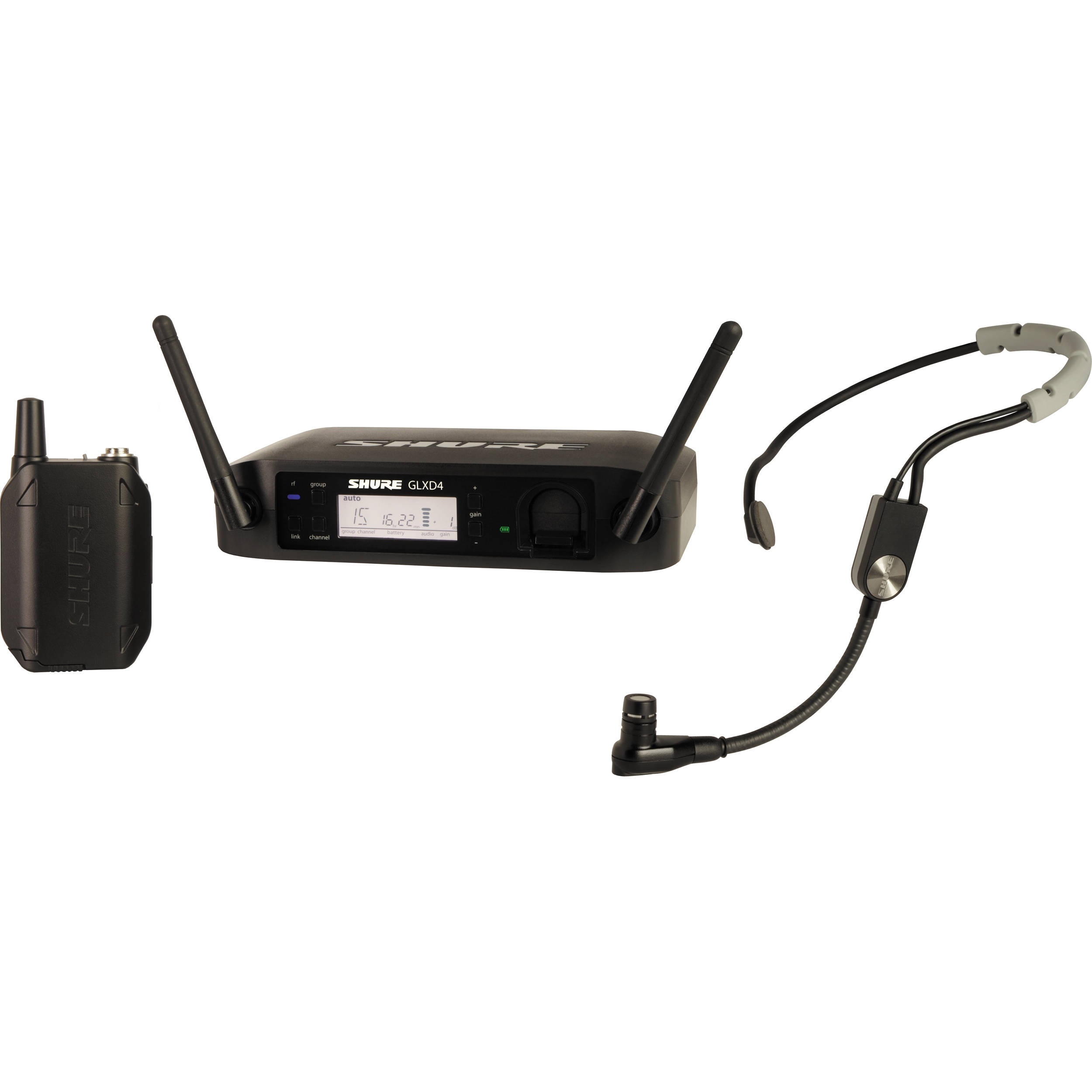 Shure GLXD14/SM35 Digital Wireless Cardioid Performance Headset Microphone System (2.4 GHz)