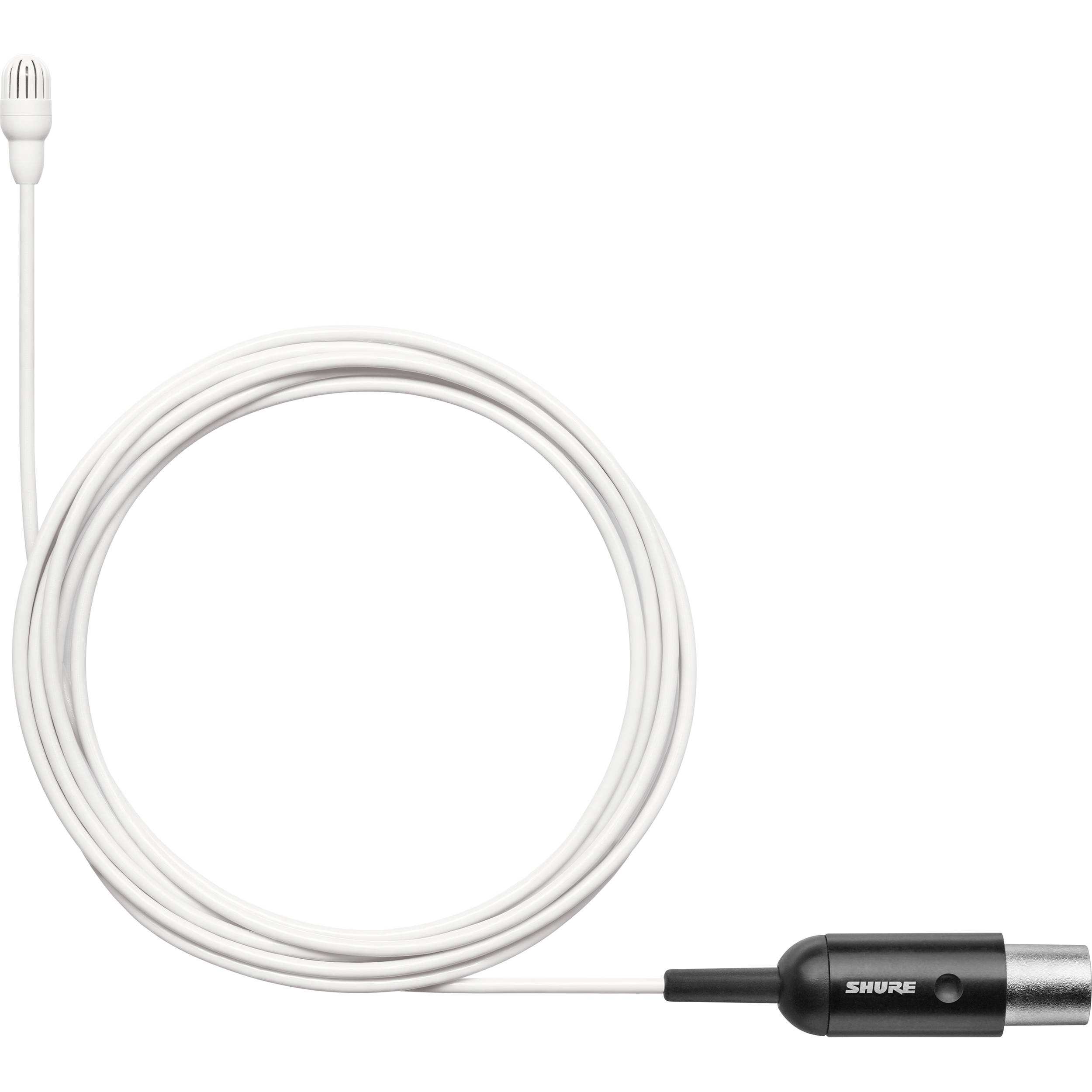 Shure TwinPlex TL47 Omnidirectional Lavalier Microphone with Accessories (TA4F, White)