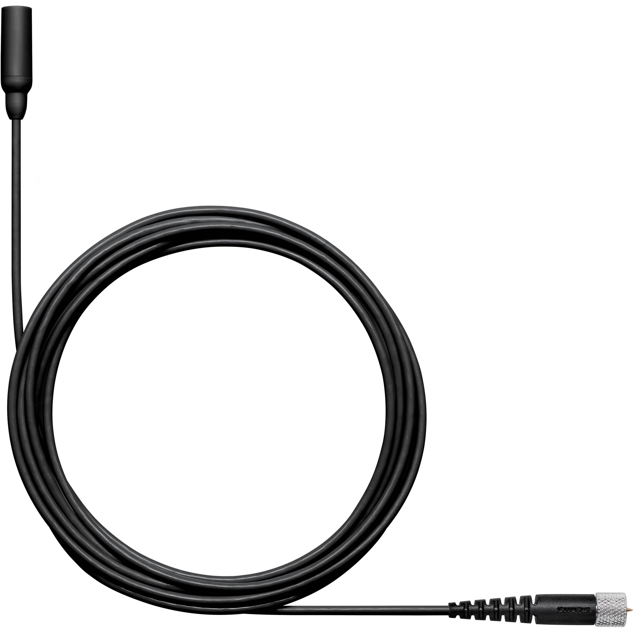 Shure TwinPlex TL48 Omnidirectional Lavalier Microphone (Microdot, Black)