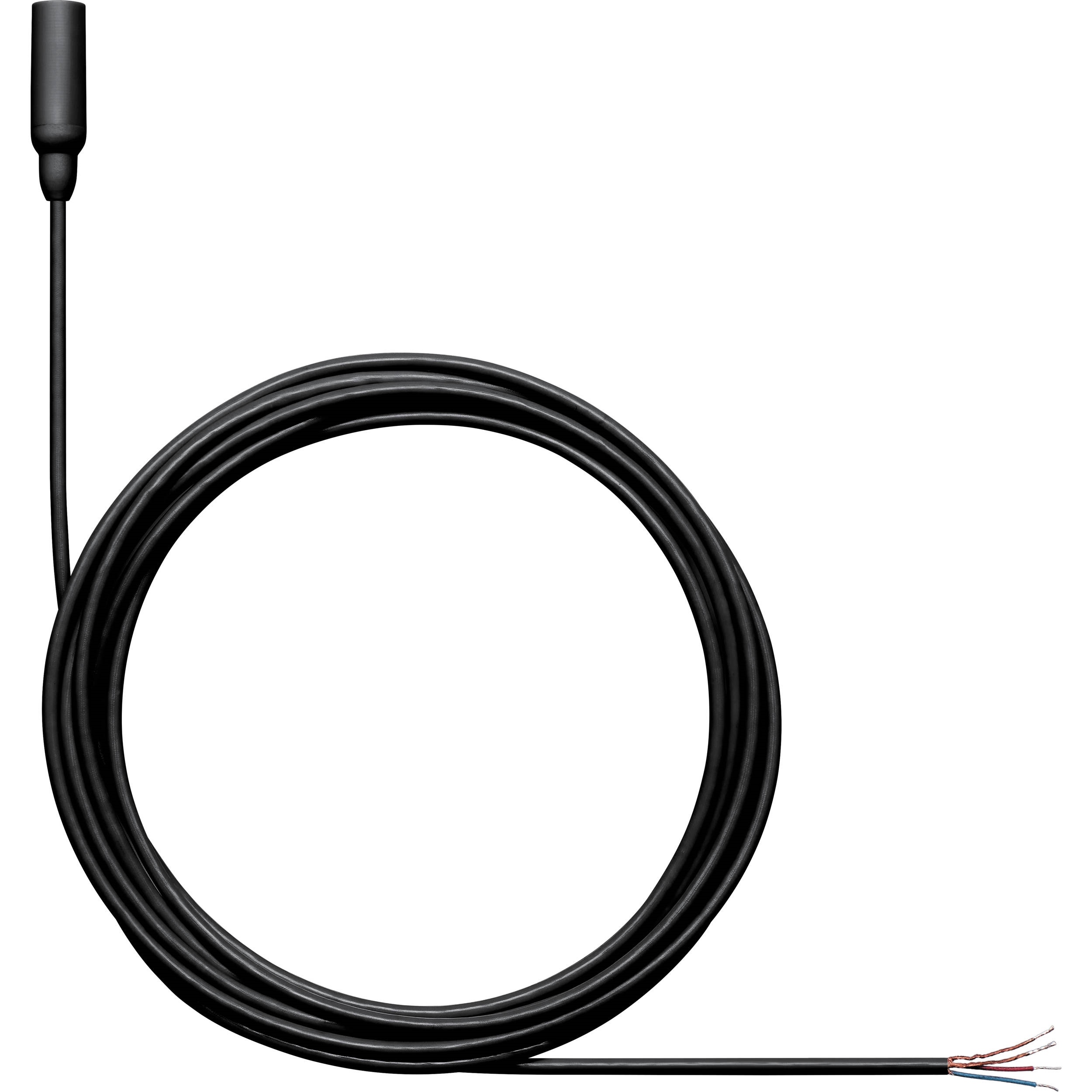 Shure TwinPlex TL48 Omnidirectional Lavalier Microphone (Pigtail, Black)