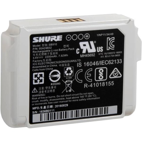 Shure SB910 Battery for ADX1 Transmitter