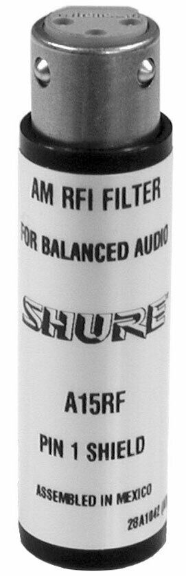 Shure A15RF In-Line 3-Pin XLR Radio Frequency Attenuator