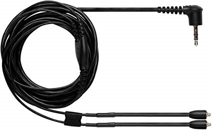 Shure EAC46CLS Earphone Cable with Nickel-Plated MMCX Connectors (Black, 116cm)