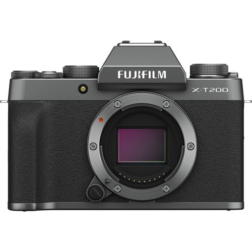 Fujifilm X-T200 Mirrorless Digital Camera (Body Only, Dark Silver)