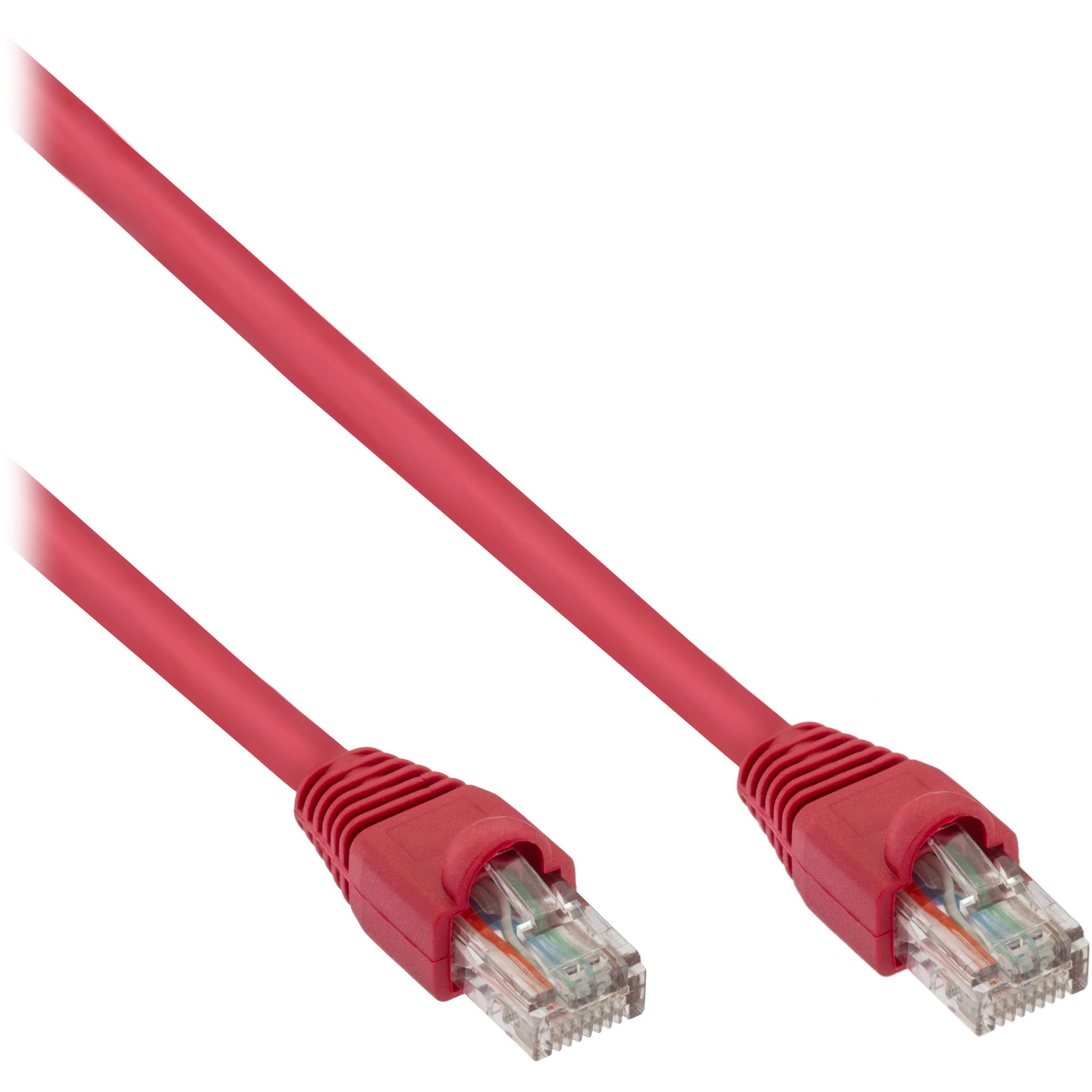 Pearstone Cat 6a Snagless Patch Cable (1', Red)