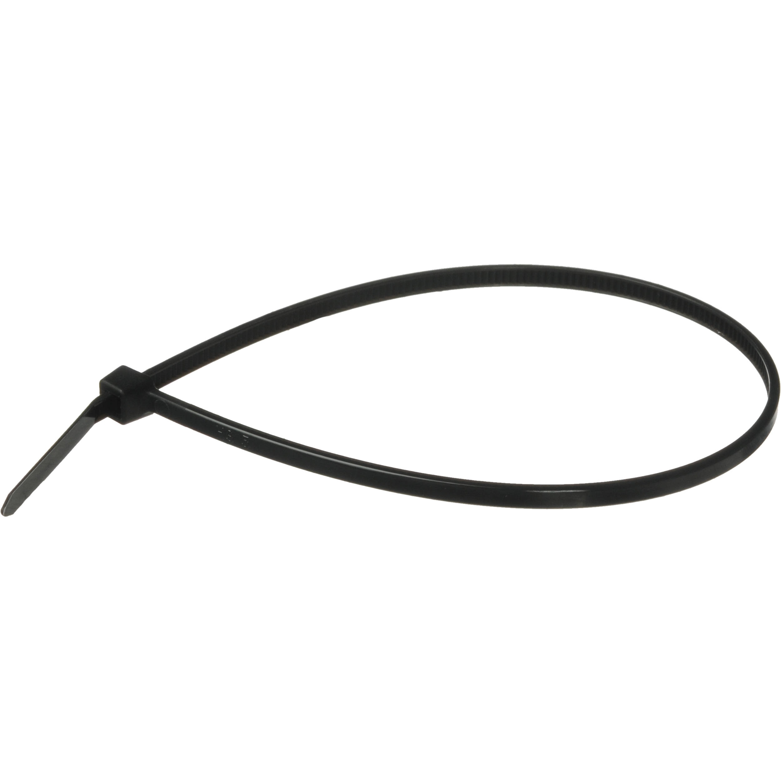 Pearstone 8" Plastic Cable Ties - Black (100-Pack)