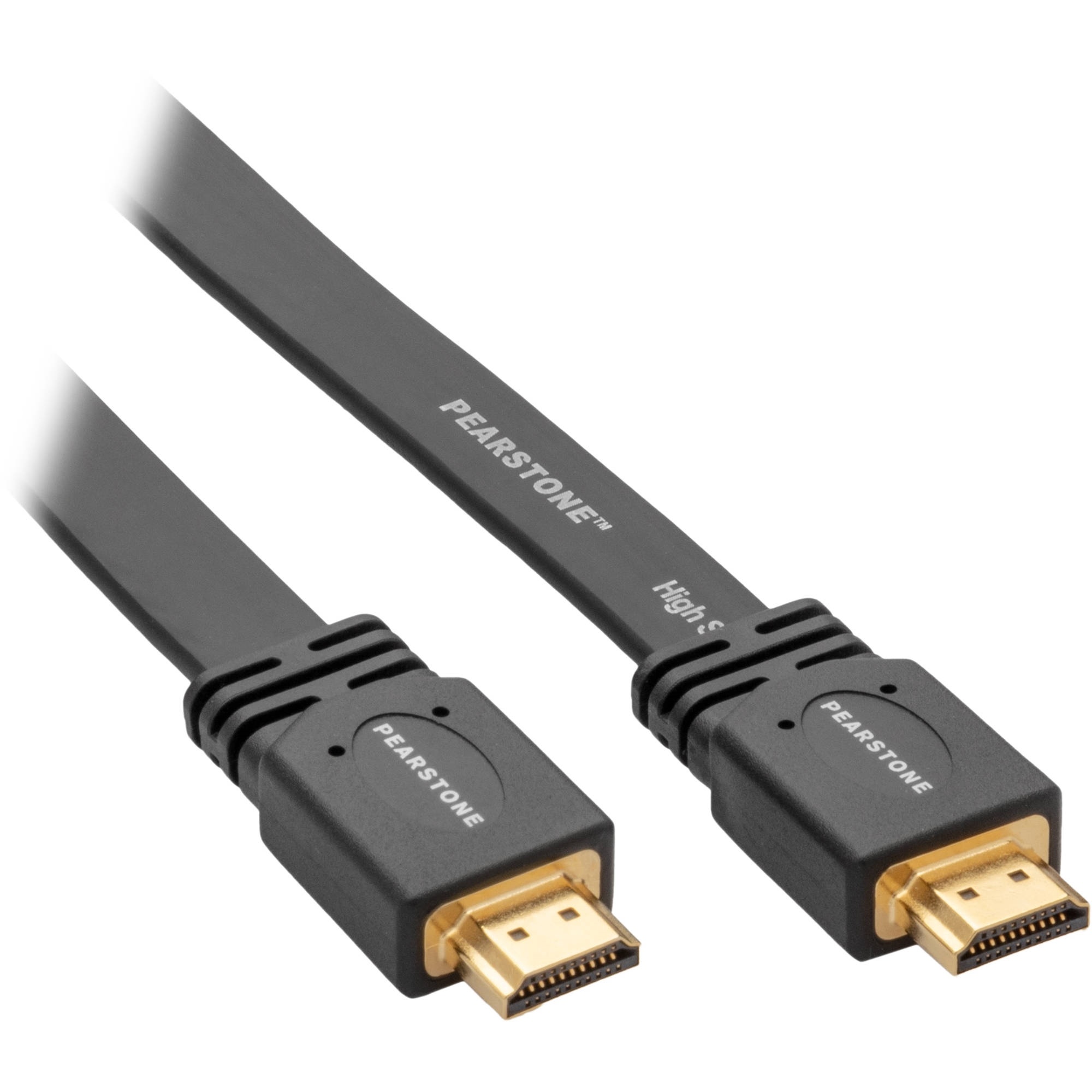 Pearstone Flat High-Speed HDMI to HDMI Cable with Ethernet - 3'