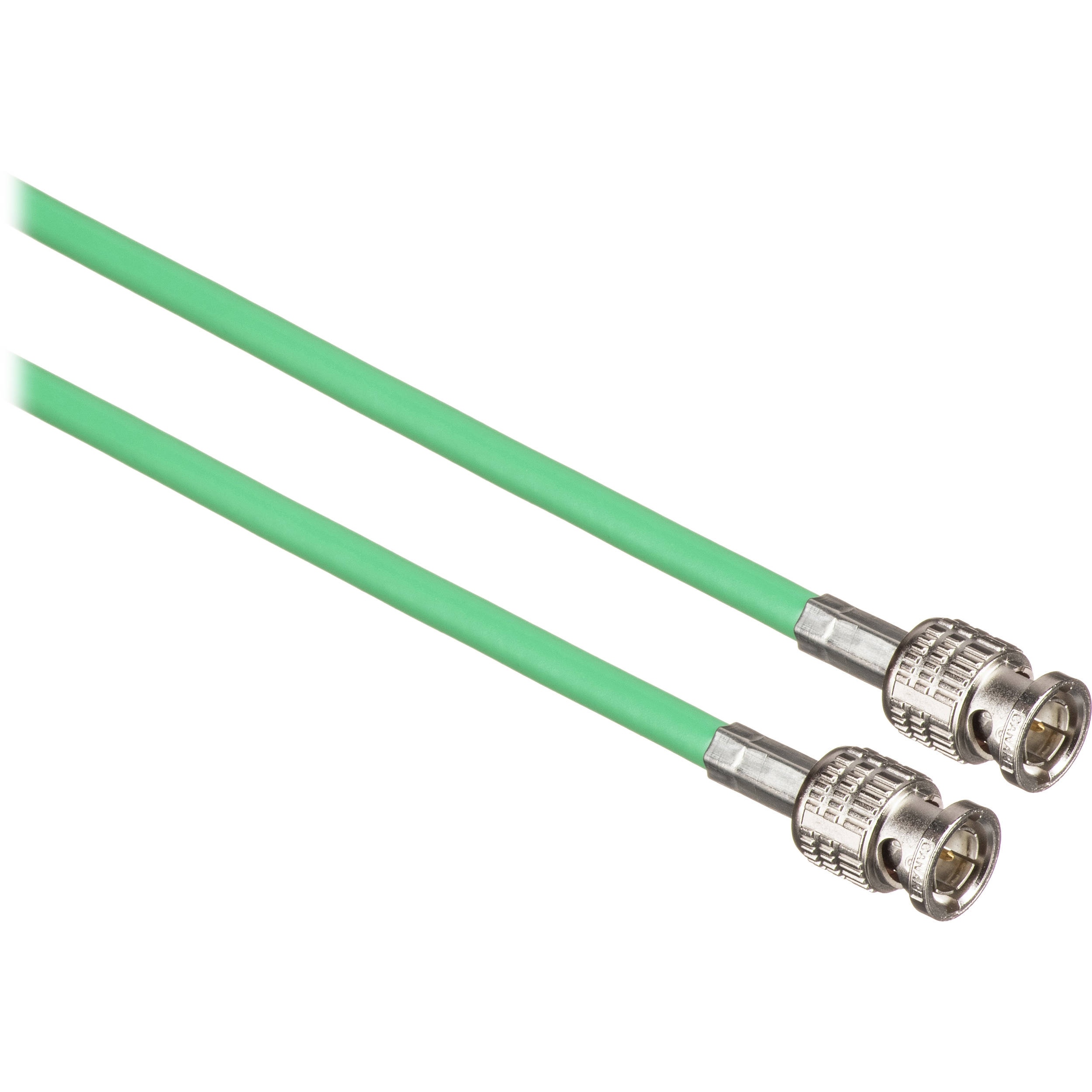 Canare 50' L-3CFW RG59 HD-SDI Coaxial Cable with Male BNCs (Green)