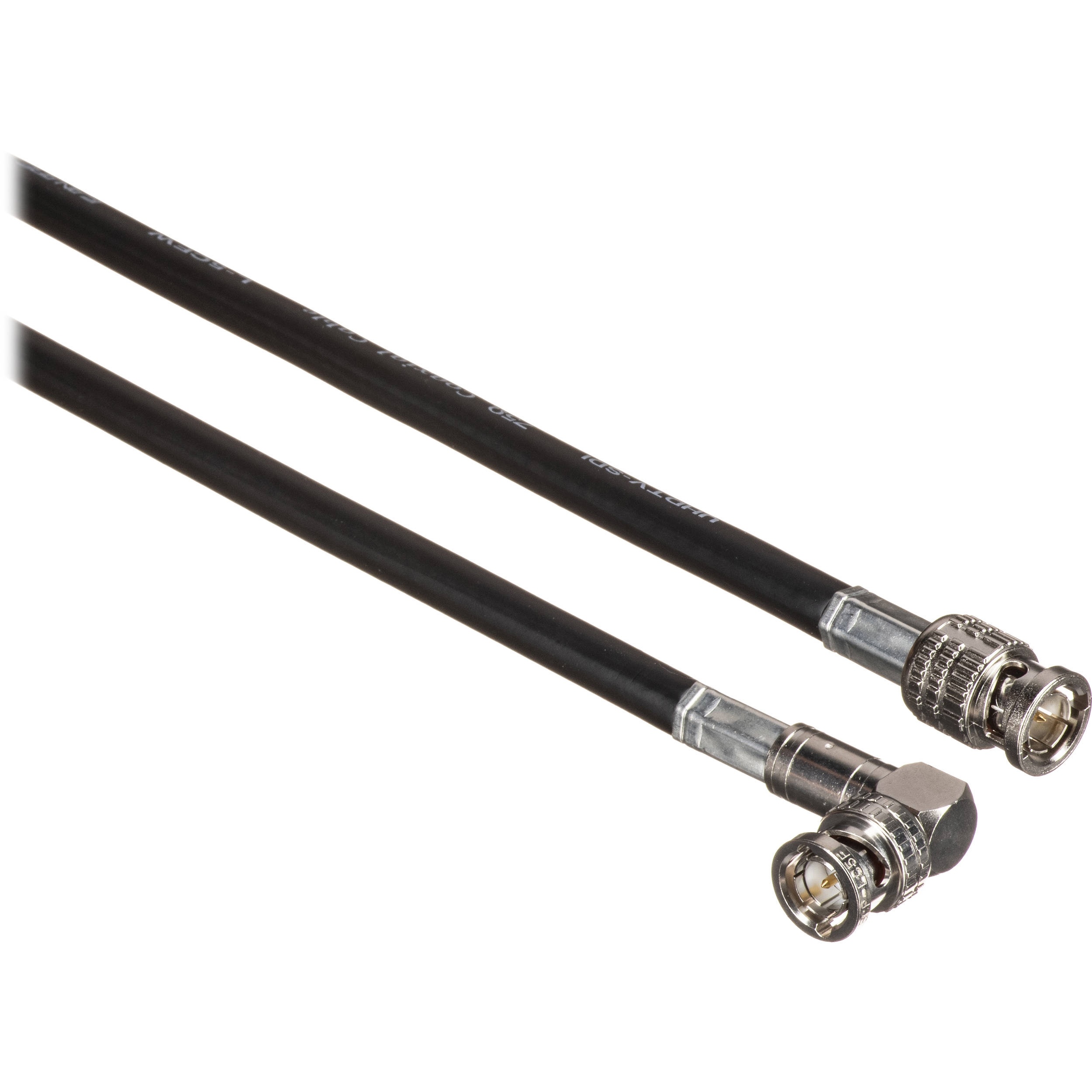Canare Male to Right Angle Male HD-SDI Video Cable (Black, 6inch)