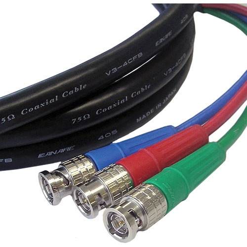 Canare 3 BNC Male to 3 BNC Male 3 Channel SDI Video Cable (15')