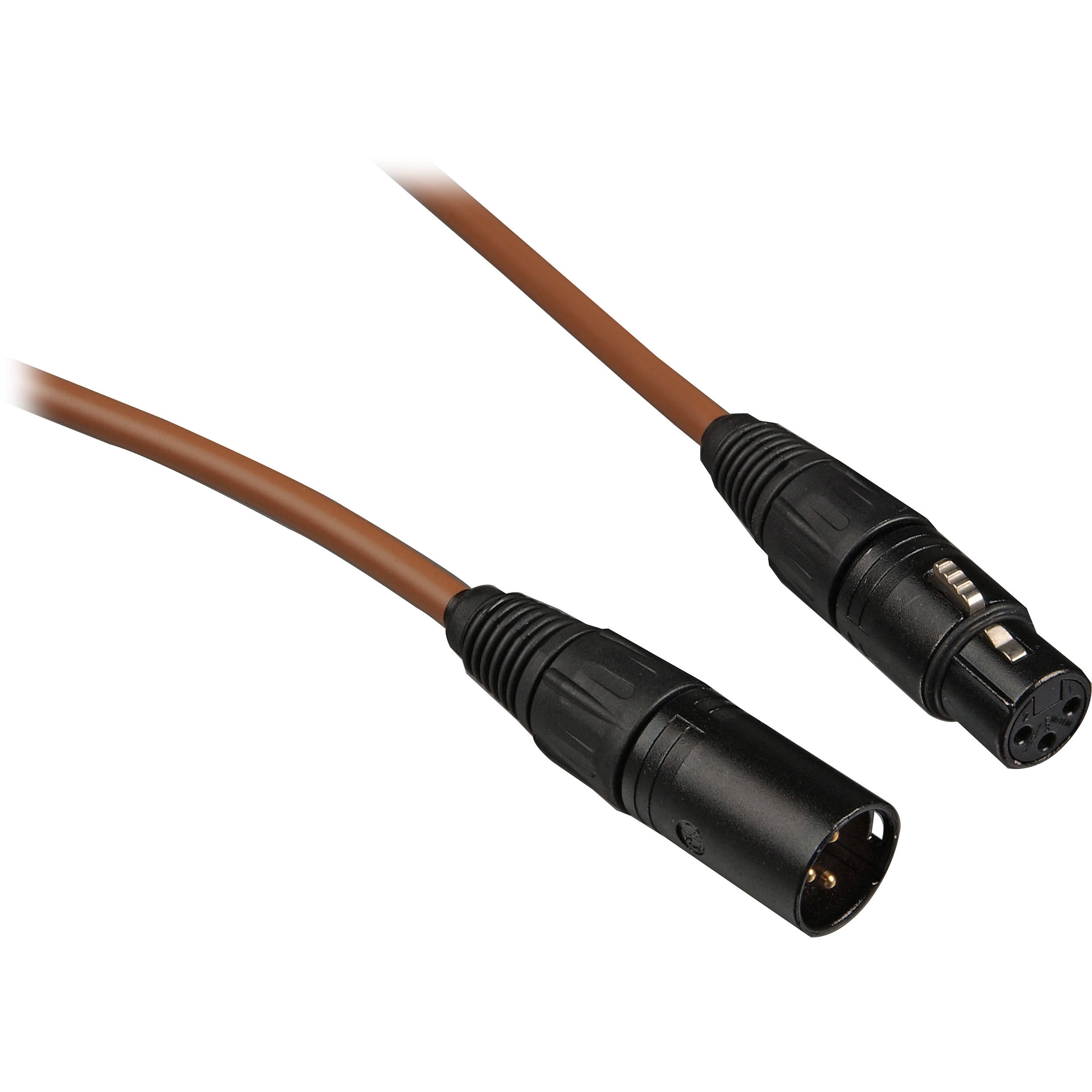 Canare L-4E6S Star Quad XLRM to XLRF Microphone Cable - 6' (Brown)