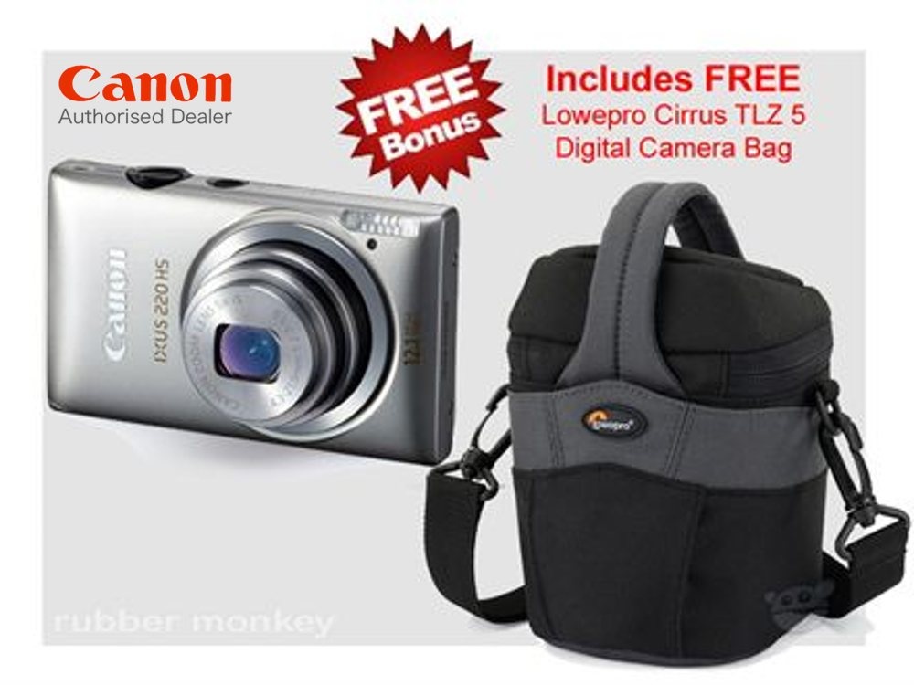 Canon Digital Compact Camera Silver - IXUS 220 HS