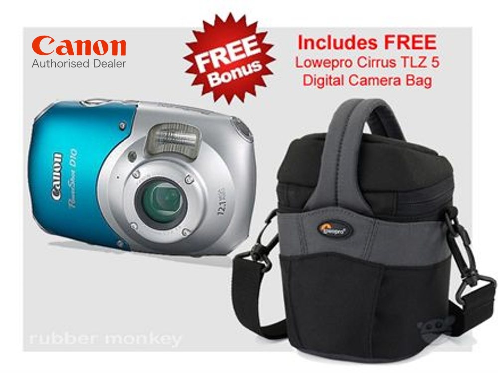 Canon Digital Powershot Camera Blue - D10